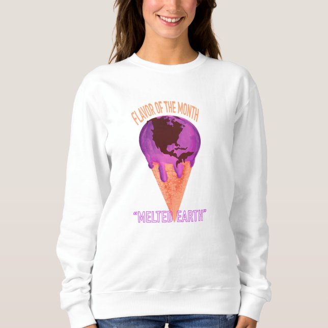 Sweatshirt La saveur du changement climatique du mois de la f (Devant)