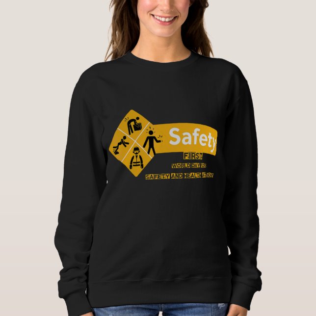 Sweatshirt La Sécurité Première Journée Mondiale Pour La Sécu (Devant)