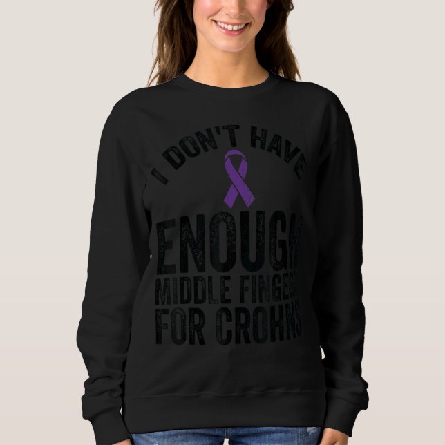 Sweatshirt La sensibilisation n'a pas assez de doigts moyens  (Devant)