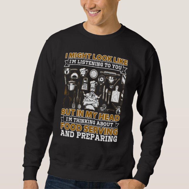 Sweatshirt La Servitude Et La Préparation Alimentaires Je Pou (Devant)