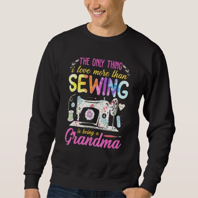 Sweatshirt La Seule Chose Que J'Aime Plus Que Crochet Est D'Ê (Devant)