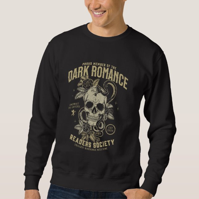 Sweatshirt La Société Des Lecteurs De Romance Sombre Ne Cesse (Devant)