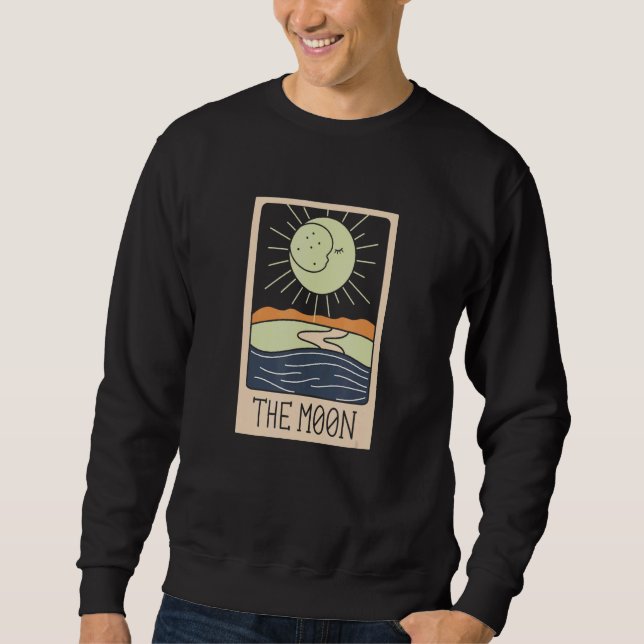 Sweatshirt La Sorcière Wicca Pagan Tarot Lune (Devant)
