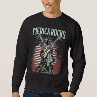 Sweatshirt La Statue de la Liberté 4 juillet Rock Country Mus