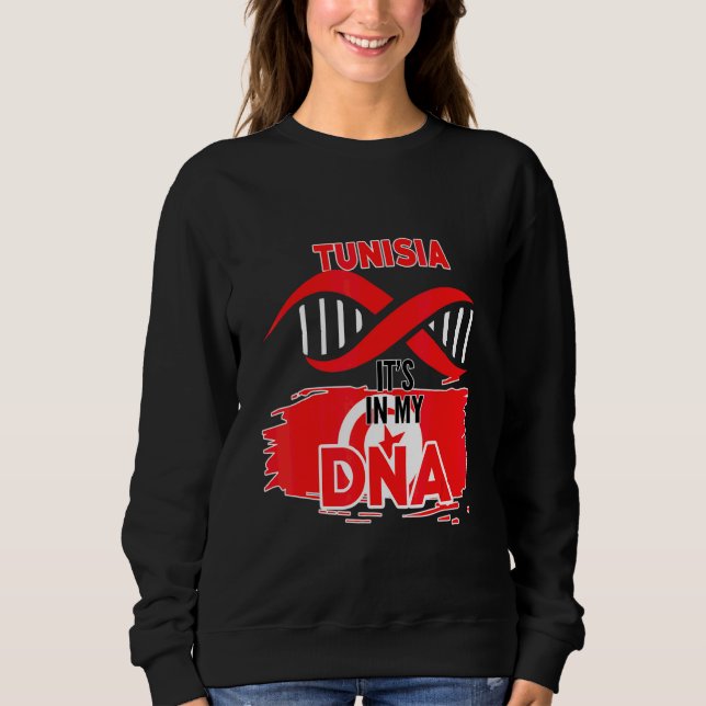 Sweatshirt La Tunisie dans mon sang (Devant)