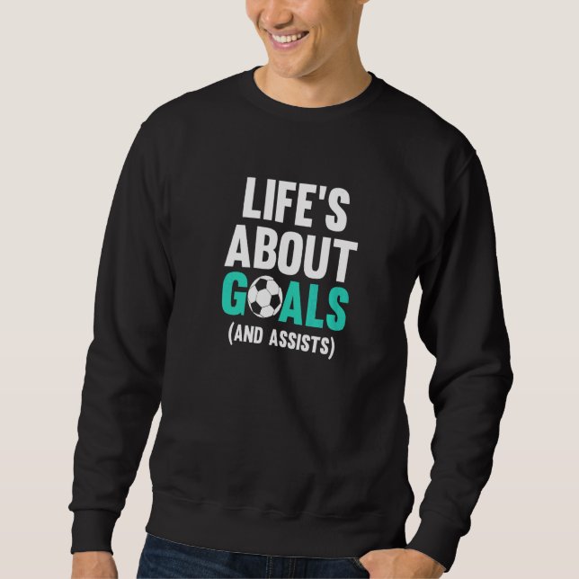 Sweatshirt La vie à propos des objectifs pour les garçons Foo (Devant)