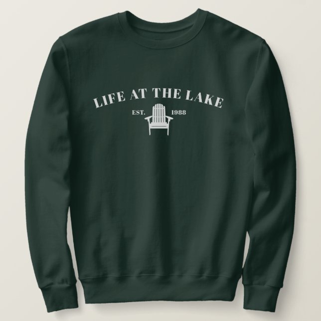 Sweatshirt La vie au lac (Design devant)