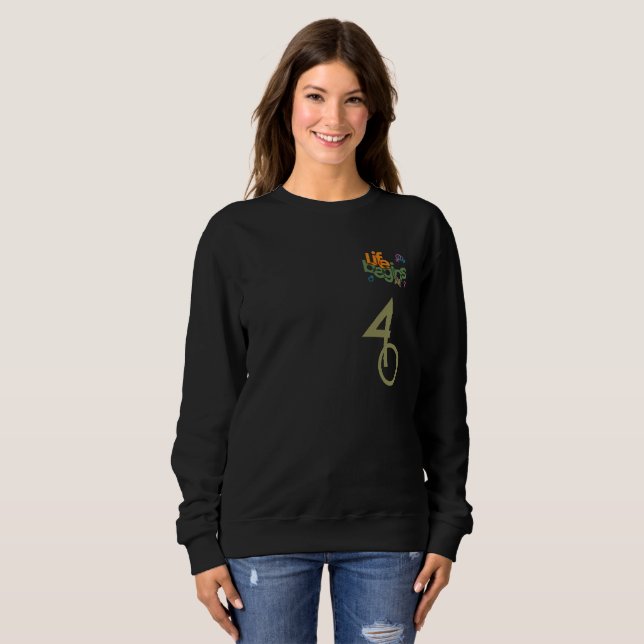 Sweatshirt La Vie Commence À (Personnaliser) | Femmes (Devant entier)
