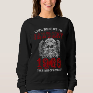 Sweatshirt La Vie Commence En Janvier 1969 La Naissance Des L