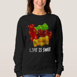 Sweatshirt La Vie cool Est Douce Gummy Ours Fruité Candy Dist