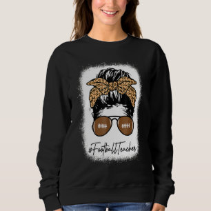 Sweatshirt La Vie D'Enseignant De Football Bleu Avec Le Leopa
