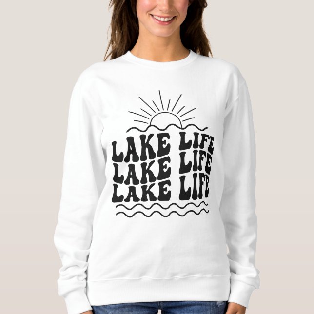 Sweatshirt La vie des lacs (Devant)