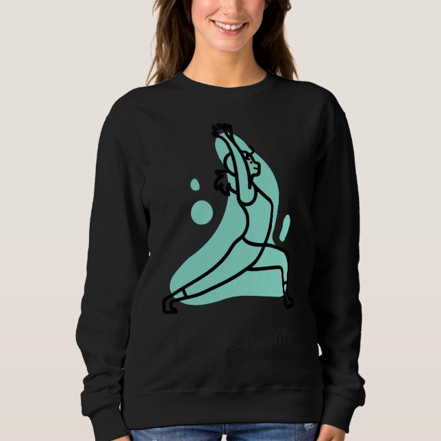 Sweatshirt La vie du yoga (Devant)