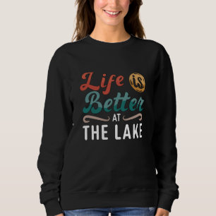 Sweatshirt La Vie En Wakeboard Est Meilleure Au Lake Wakeboar