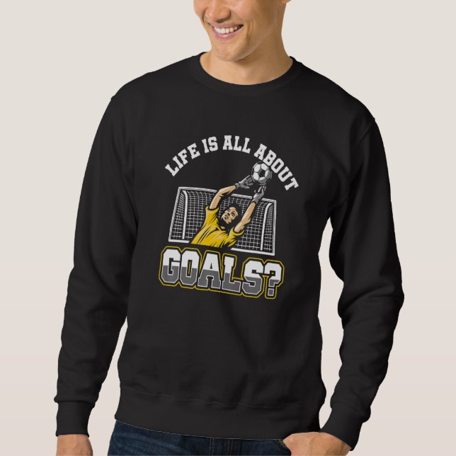 Sweatshirt La vie est faite de buts et de passes décisives Jo (Devant)