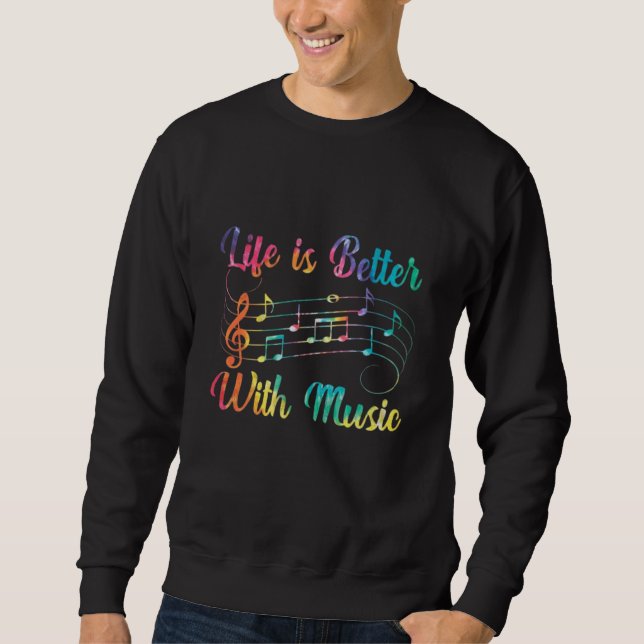 Sweatshirt La vie est meilleure (Devant)
