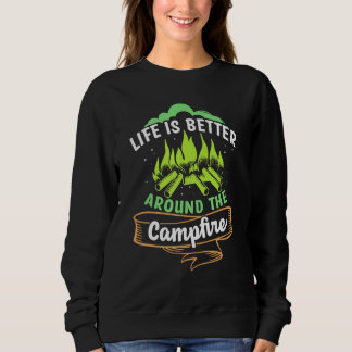 Sweatshirt La Vie Est Meilleure Autour De La Conception Rétro