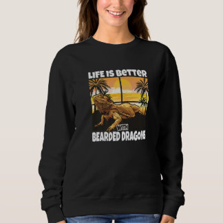 Sweatshirt La Vie Est Meilleure Avec Les Dragons À Poils Bear