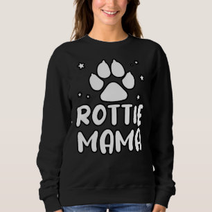 Sweatshirt La Vie Est Meilleure Avec Rottie Mama Rottweiler L