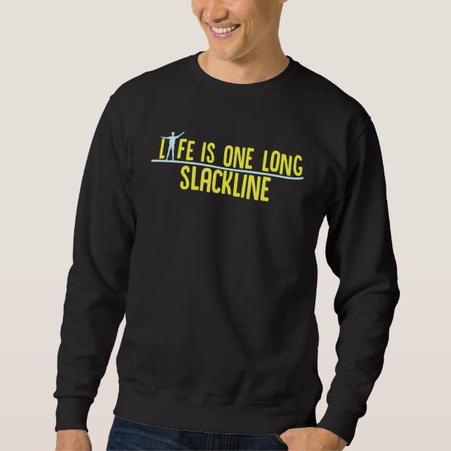 Sweatshirt La Vie Est Une Longue Abattage (Devant)