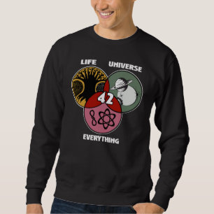 Sweatshirt La vie, l'univers et tout 42 Réponse à la vie