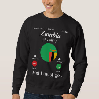 Sweatshirt La Zambie Appelle et Je Dois Aller au Drapeau de l