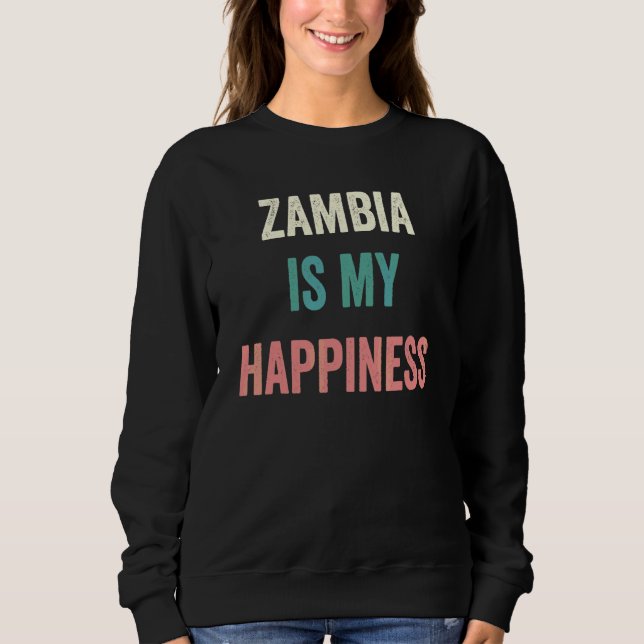 Sweatshirt La Zambie est mon bonheur (Devant)