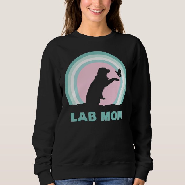 Sweatshirt Lab Mom For Labrador (Devant)