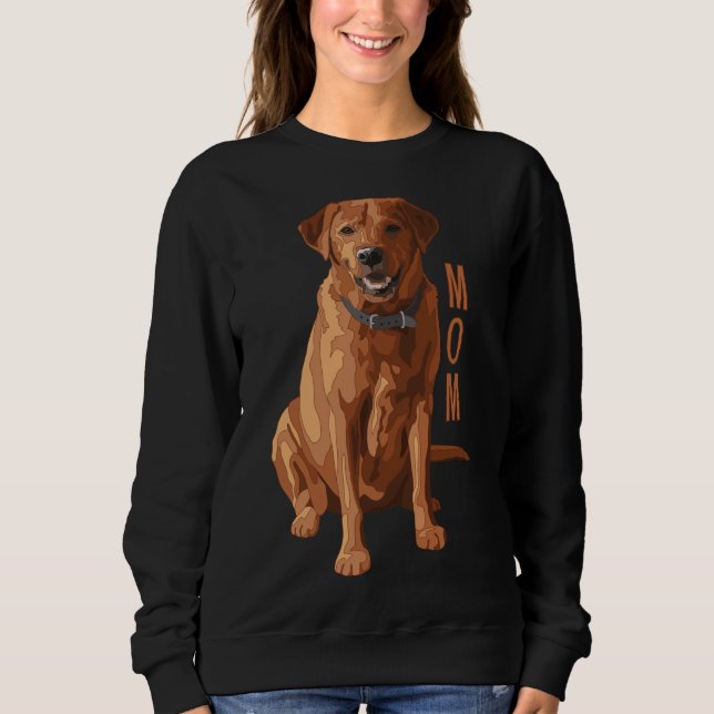 Sweatshirt Lab Mom Fox Red Labrador Retriever Chien (Devant)