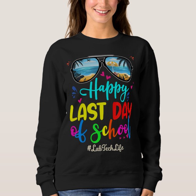 Sweatshirt Lab Tech Joyeux Lunettes de soleil de Dernier jour (Devant)