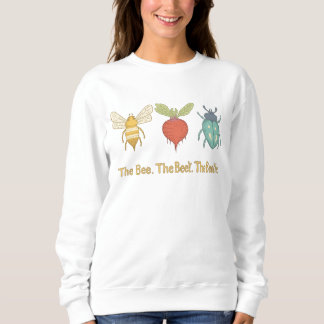 Sweatshirt L'abeille, la betterave, le scarabée - Jardin rétr