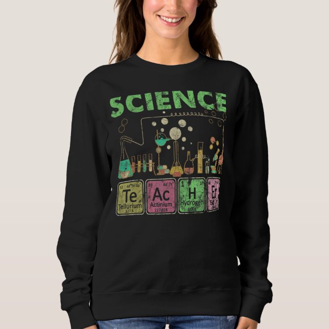 Sweatshirt Laboratoire des éléments de chimie scientifique (Devant)