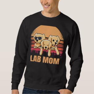 Sweatshirt Laboratoire Maman Jaune Labrador Retriever Chien V