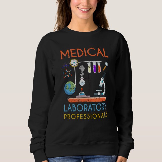 Sweatshirt Laboratoire Med Science Microscope Laboratoire Méd (Devant)