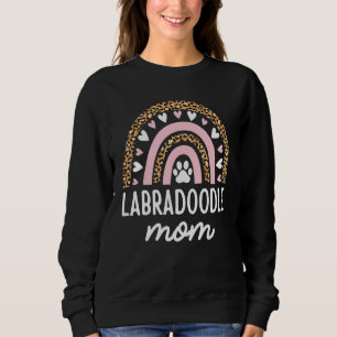 Sweatshirt Labradoodé Maman Mama Arc-en-ciel Léopard Fête des