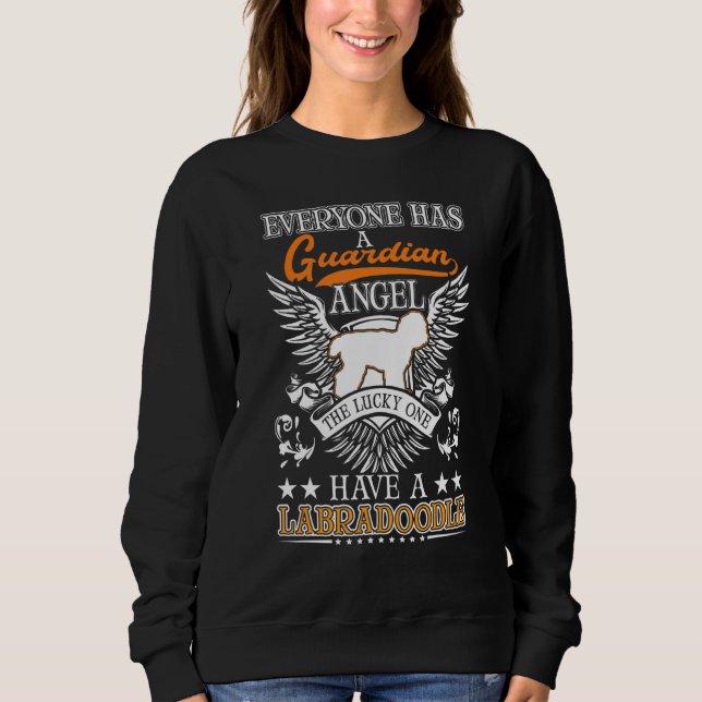 Sweatshirt Labradoodle Ange Gardien Ange Gardien (Devant)