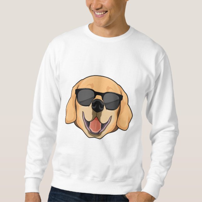 Sweatshirt Labrador avec lunettes de soleil (Devant)