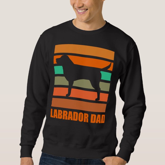 Sweatshirt Labrador Dad Retro (Devant)