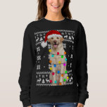 Sweatshirt Labrador Dog Lights Ugly Puppy Santa Hat Christmas<br><div class="desc">Labrador Dog Lights Ugly Puppy Santa Hat Christmas</div>