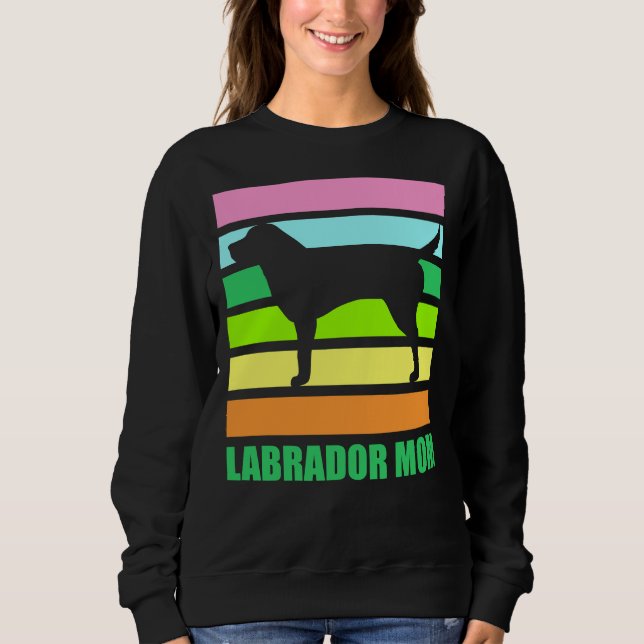 Sweatshirt Labrador Mom Retro (Devant)