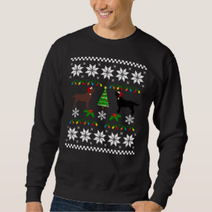 Sweatshirt Labrador Noir Et Chocolat Labrador Joyeux Christ