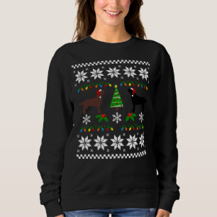Sweatshirt Labrador Noir Et Chocolat Labrador Joyeux Christ