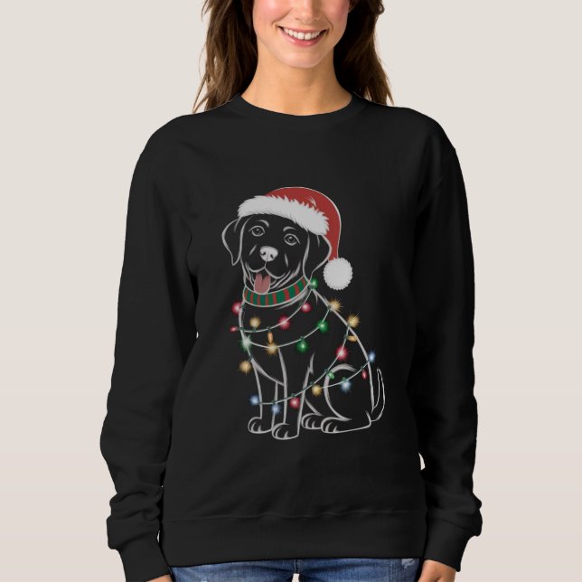 Sweatshirt Labrador Retriers Noël (Devant)