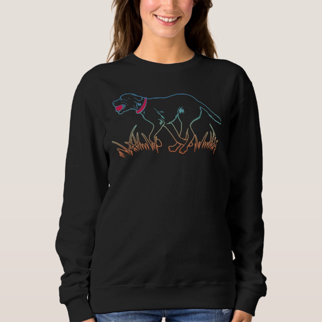 Sweatshirt Labrador Retriever Black Lab Fetch Tee (Devant)