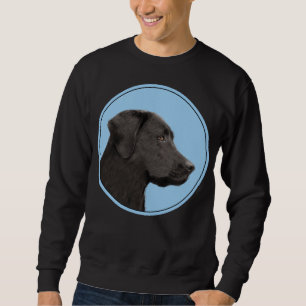 Sweatshirt Labrador Retriever Black Peinture Original Chien A