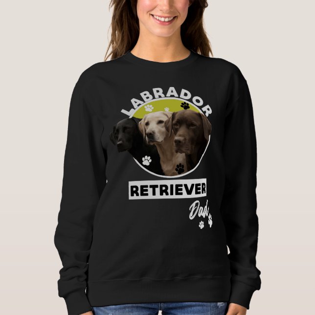 Sweatshirt Labrador Retriever Chien Papa 111 (Devant)