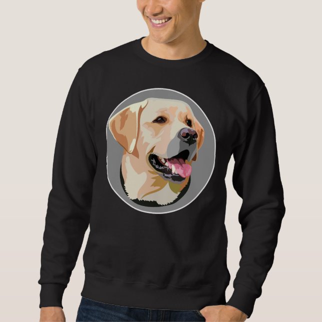 Sweatshirt Labrador Retriever Chien Papa Maman Garçon Fille C (Devant)