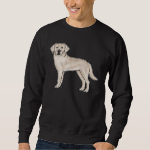 Sweatshirt Labrador Retriever crème anglais Chien Lab Cartoon
