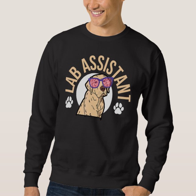 Sweatshirt Labrador Retriever Dog Labrador Maman (Devant)