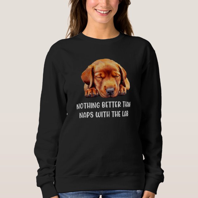 Sweatshirt Labrador Retriever Fox Red Maman Papa faisant la s (Devant)